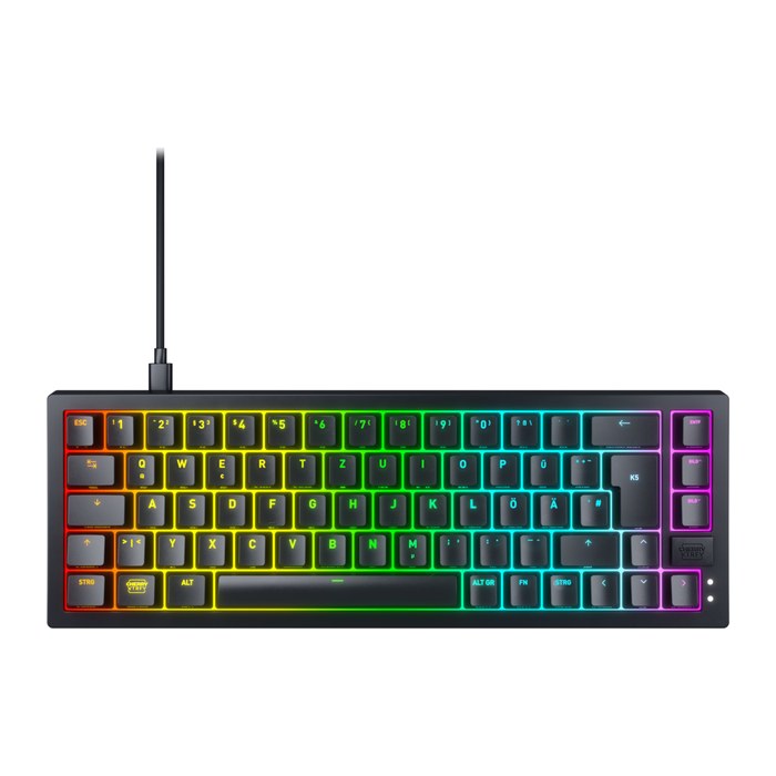 CHERRY XTRFY K5V2 Tastatur RGB Wired DE MX Rot TKL 65% sw