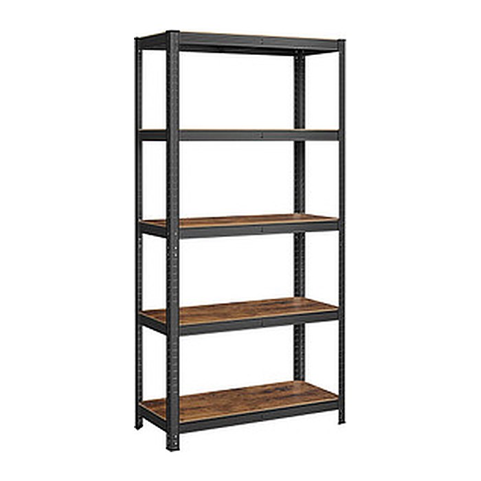 SONGMICS Schwerlastregal GLR040B11 schwarz, braun 90,0 x 40,0 x 180,0 cm