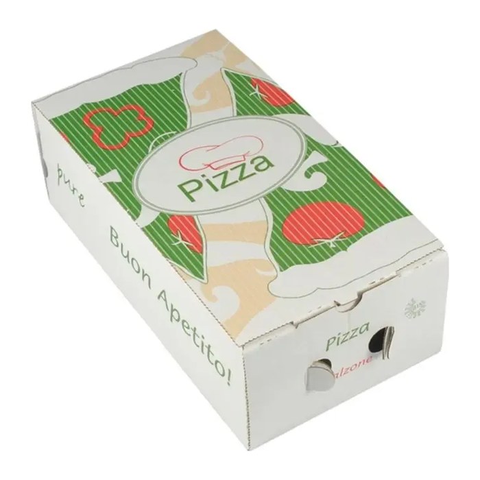 PAPSTAR Pizzakartons pure weiß, rot, grün, creme 30,0 x 16,0 cm, 100 St.