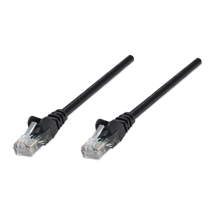 INTELLINET Patchkabel RJ45 U/UTP Cat6 15m Hebelschutz schw