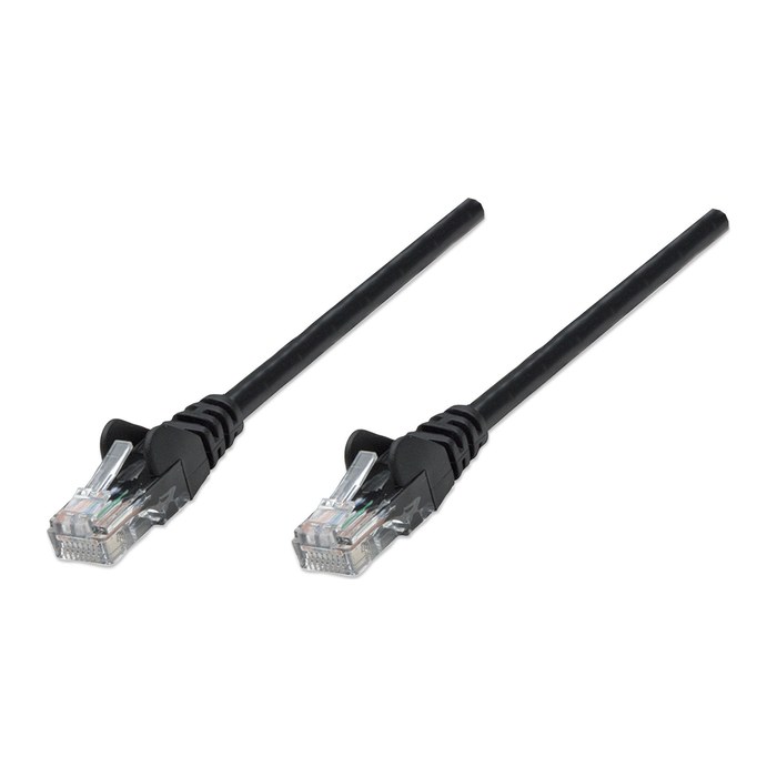 INTELLINET Patchkabel Cat6A CU S/FTP LSZH 0.25m schwarz