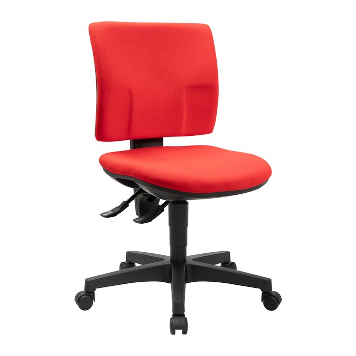 Topstar Bürostuhl Pro 30, PU300G21 Stoff rot, Gestell schwarz