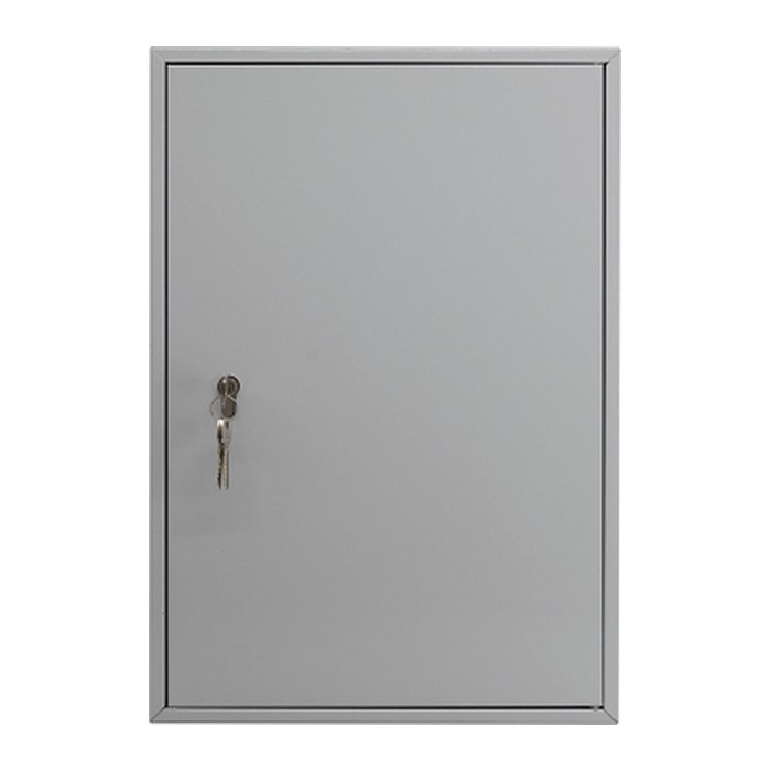 BURG WÄCHTER 6850/50 PZ Schlüsselkasten hellgrau mit 50 Haken, Zylinderschloss, 37,7 x 8,0 x 55,0 cm, 1 St.