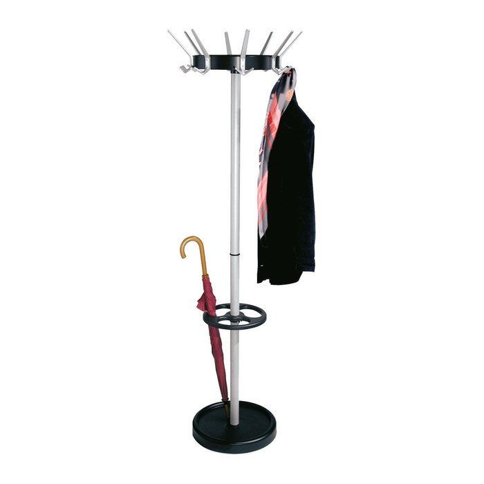 Kerkmann Kleiderständer Public Classic 30679614 silber Metall 18 Haken 43,0 x 175,0 cm, 1 St.