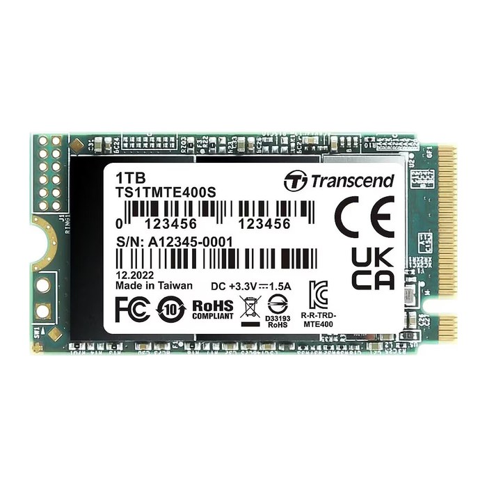 SSD 1TB Transcend M.2 MTE400S (M.2 2242) PCIe Gen3 x4 NVMe