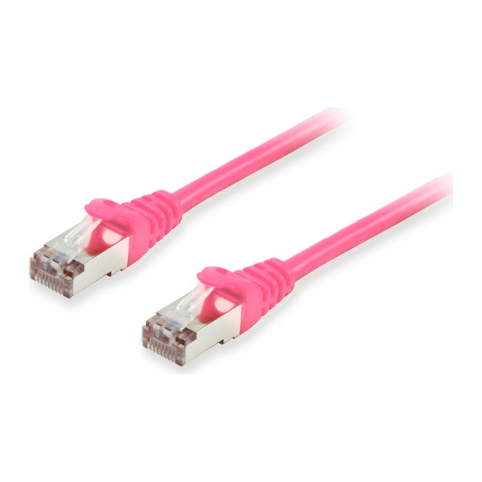 Equip Patchkabel Cat6A S/FTP 2xRJ45 5.00m pink LSZH Polybeutel