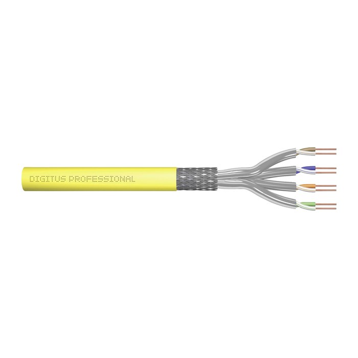 DIGITUS Verlegekabel Cat7a S/FTP tw.Pair 500m gelb AWG22/1
