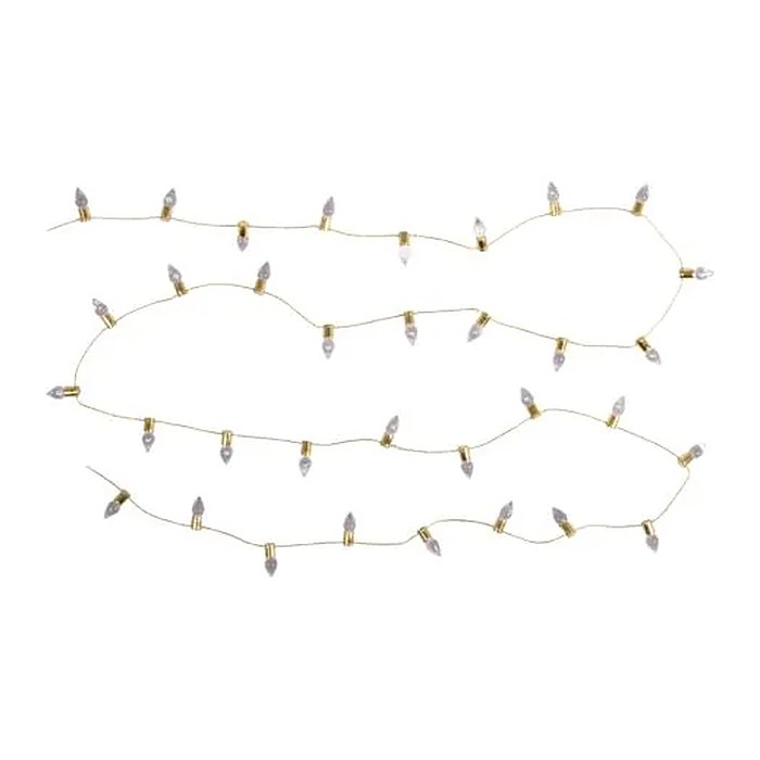 Rayher Deko Mini Lichterkette gold 1,0 m, 1 St.