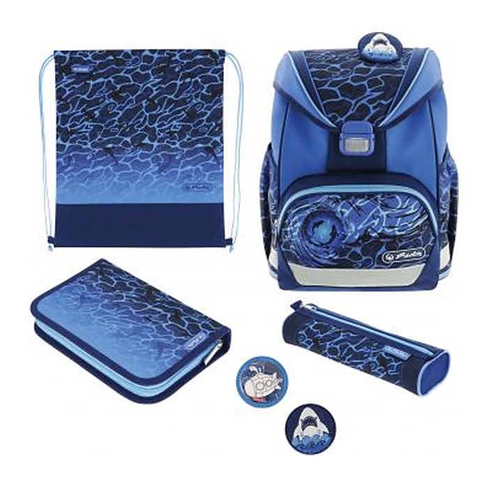 Herlitz Schulranzen UltraLight Plus Blue Shark
