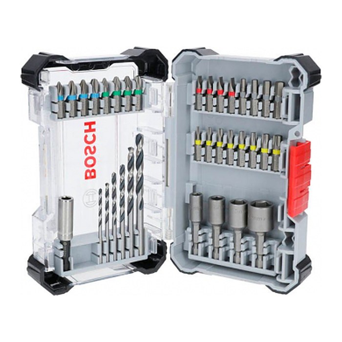 BOSCH Bohrer- und Bit-Set Extra Hard & Metal, 35-teilig