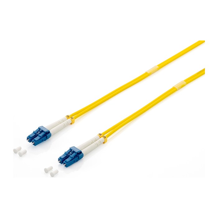 Equip Patchkabel LC->LC 3.00m Singlemode Duplex OS2 gelb Polybeutel