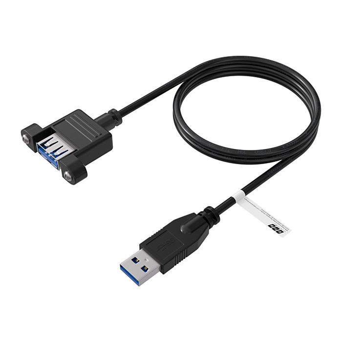 EFB USB3.0 Verlängerung A-A,St.-Einbaubuchse,0.5m,sw,Class