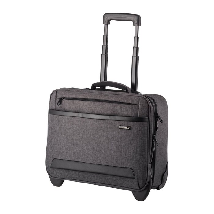 LIGHTPAK Laptop-Trolley ARKON Kunstfaser grau 42,5 x 21,0 x 37,0 cm