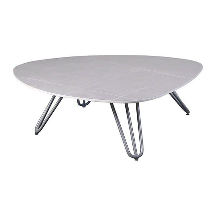 Garden Pleasure EMILIA Beistelltisch rechteckig Stein grau 110,0 x 88,0 x 31,5 cm, 1 St.