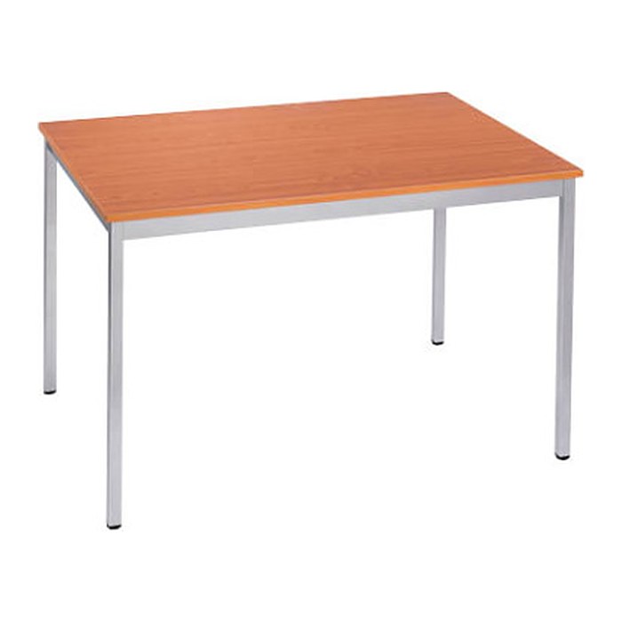 SODEMATUB Mehrzwecktisch kirschbaum, alu rechteckig, Vierkantrohr alu, 140,0 x 80,0 x 74,0 cm