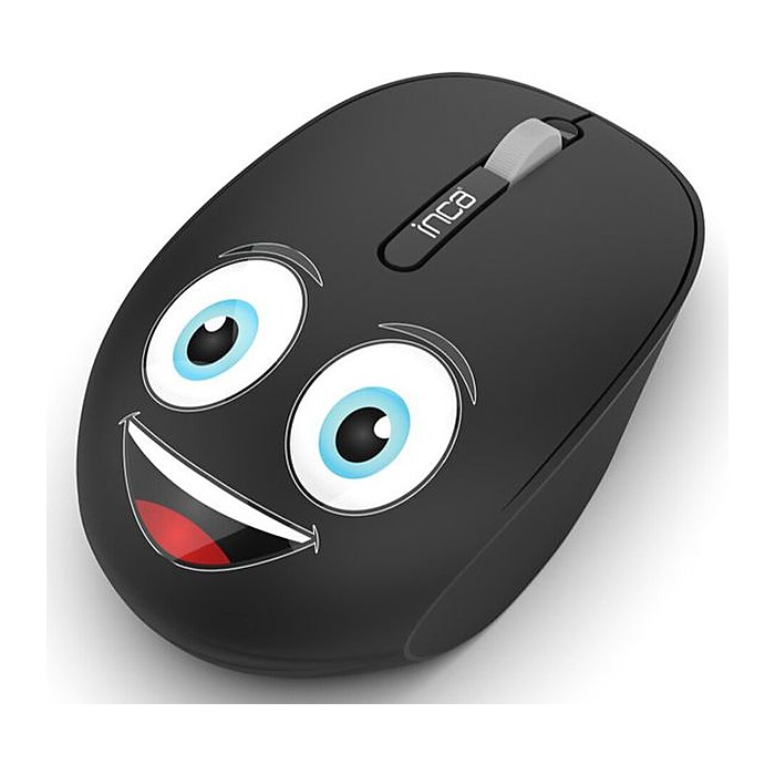 INCA Wrls Maus 1200DPI/3Tasten/2.4GHzUSB-A WEENY Emoji sw