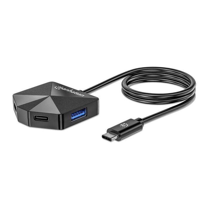 Manhattan 4-Port USB Hub USB-C Stecker 2xUSB-C 2xUSB-A Port