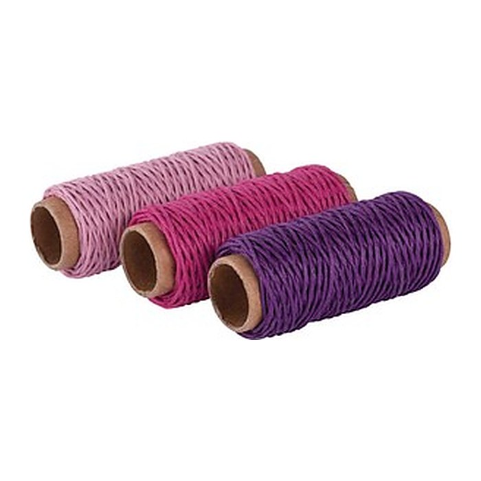 Rayher Kordeln Hanf matt pink 1,0 mm x 12,0 m