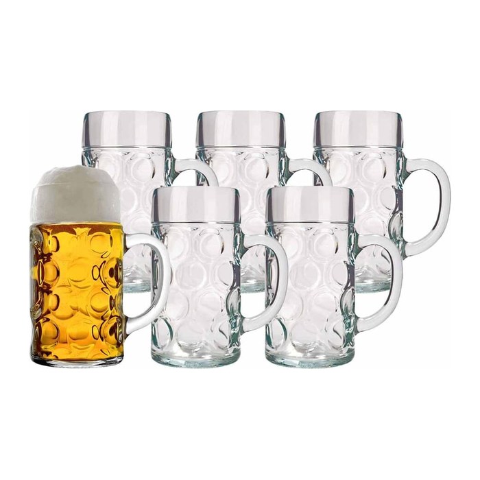 Stölzle Lausitz Bierkrüge Isar 1,0 l, 6 St.