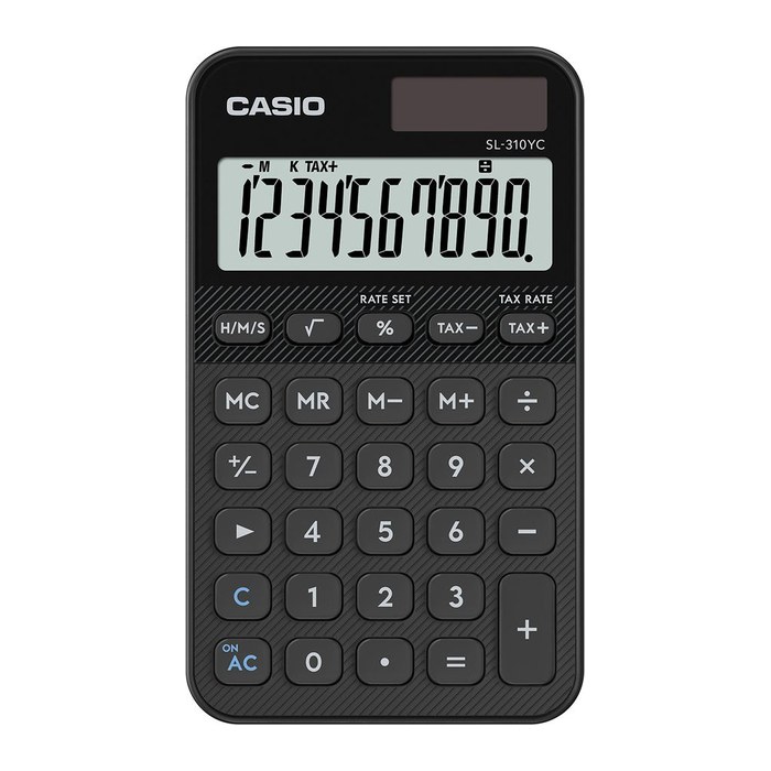 CASIO SL-310YC-BK Taschenrechner schwarz
