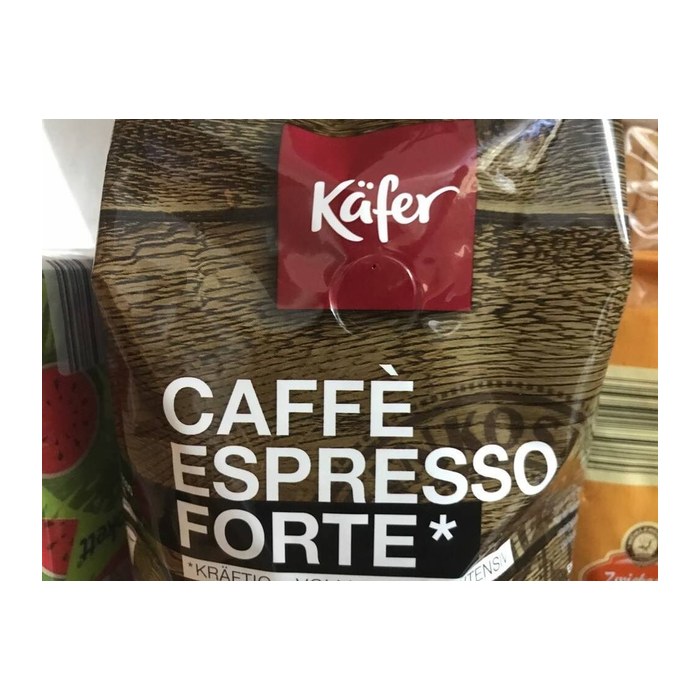 Käfer ESPRESSO forte Espressobohnen, Arabica- und Robustabohnen kräftig, 1 kg