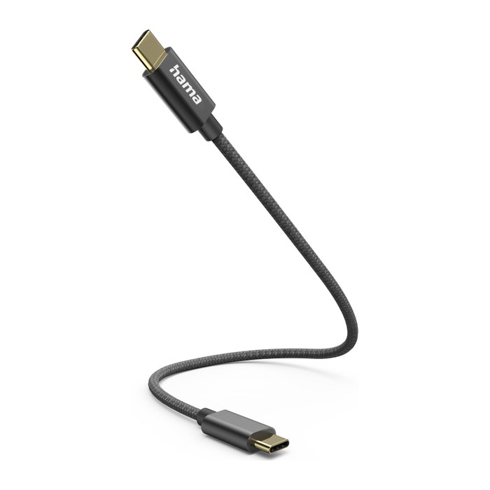 hama Ladekabel schwarz, Kabellänge: 0,2 m