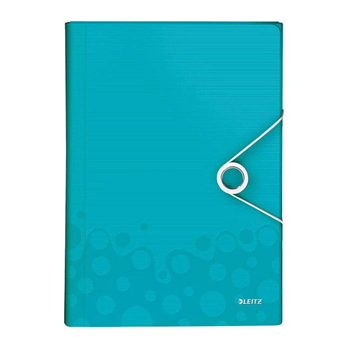 LEITZ Fächermappe WOW 4589 6 Fächer blau, 1 St.