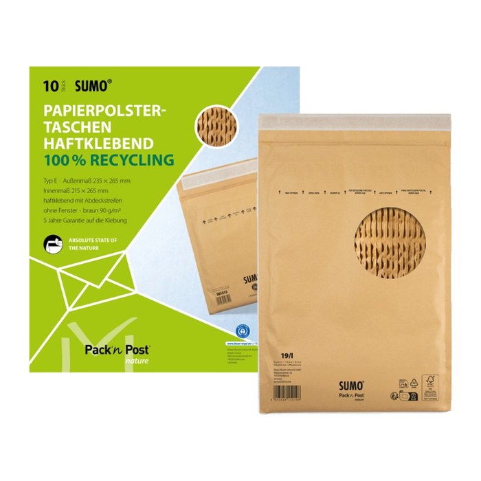MAILmedia Polstertaschen SUMO® 1513 braun für DIN B6+, 100 St.