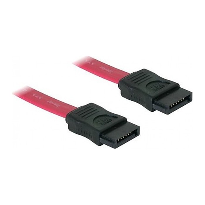 DELOCK SATA-Kabel SATA -> SATA St/St 0.30m rot