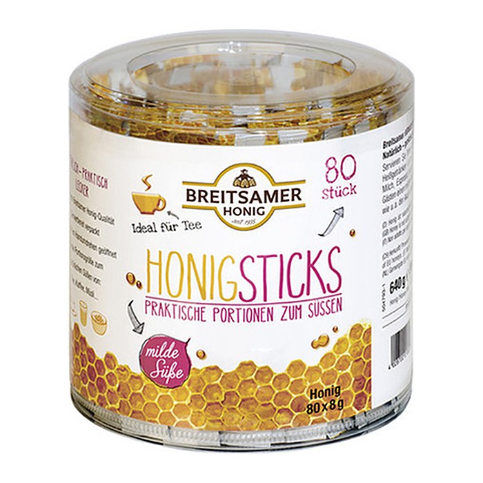 BREITSAMER HONIG Honigsticks, 80 x 8,0 g