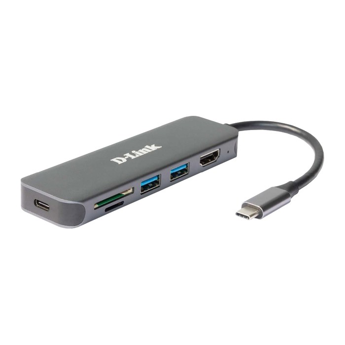 D-Link DUB-2327 6-in-1 USB-C Hub mit HDMI/USB-PD/SD-Reader retail