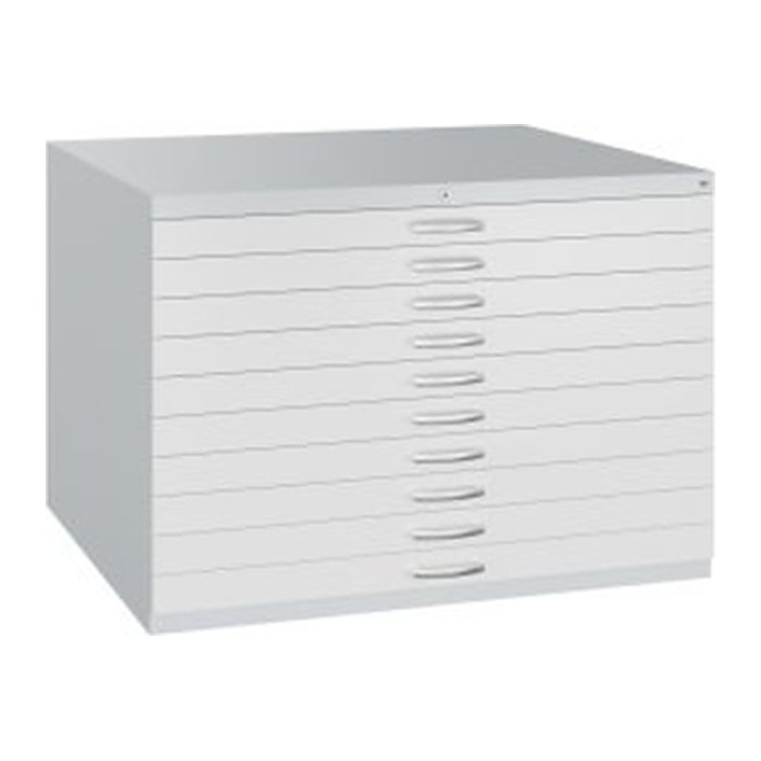 CP 7100 Planschrank lichtgrau 10 Schubladen 110,0 x 76,5 x 76,0 cm, 1 St.
