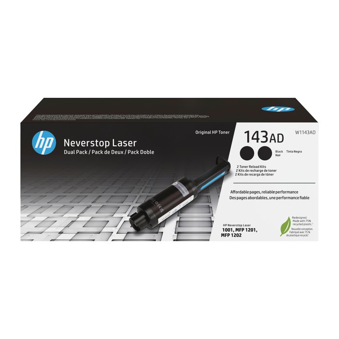 HP 143AD (W1143AD) schwarz Tonerkartuschen, 2er-Set