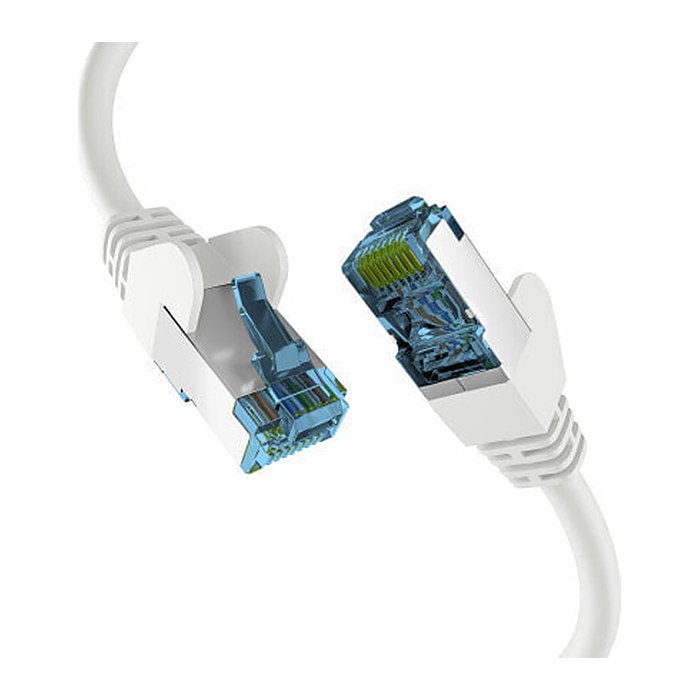 EFB RJ45 Patchkabel mit Cat7 Rohkabel 20.00m weiß