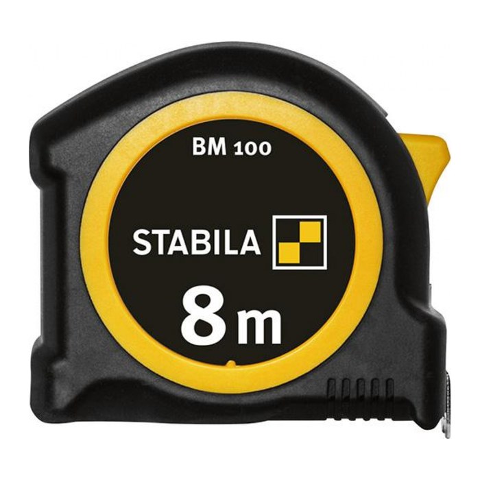 STABILA Maßband BM 100 19581, Stahl 8,0 m