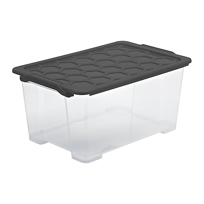 rotho Evo Safe Keeping Aufbewahrungsboxen 44,0 l anthrazit 59,0 x 39,5 x 28,0 cm, 1 St.