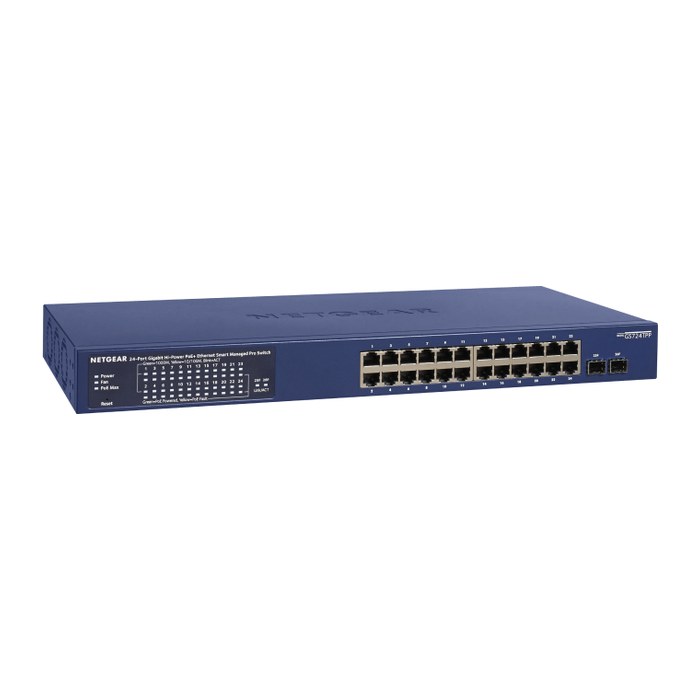 NETGEAR Switch 24x GE GS724TP-300EUS Smart 24-Port GB POE