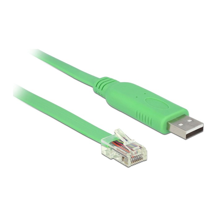 DELOCK USB-Adapter USB/A -> RS232 RJ45 St/St