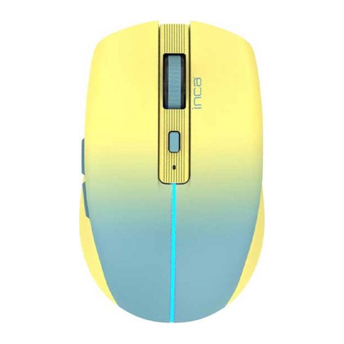 INCA Wrls Maus 1600DPI/2xBT5.1/6Tasten/LED/2.4GHzUSB-C