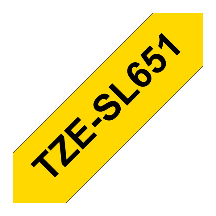 Schriftband Brother 24mm gelb/schwarz 8m TZe-SL651