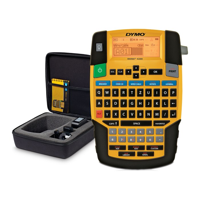 DYMO Rhino 4200 Set Beschriftungsgerät gelb, schwarz