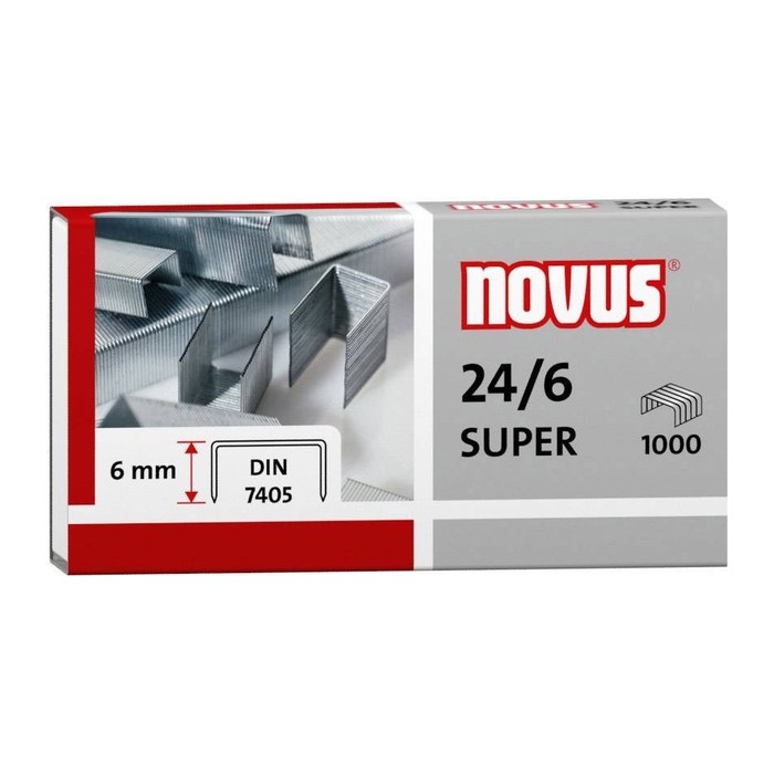 novus Heftklammern 24/6, 1.000 St.