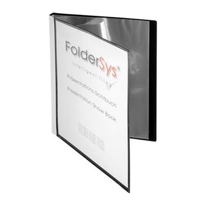 FolderSys Sichtbuch DIN A4, 20 Hüllen schwarz, 1 St.