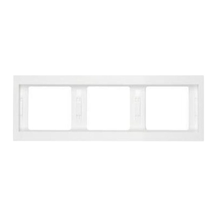 BERKER  3-fach Steckdosenrahmen 13 73 70 09 K.1 weiß 22,3 x 8,1 cm, 1 St.
