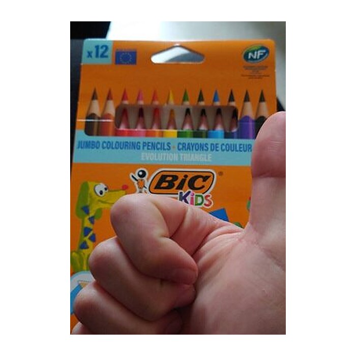 BIC Kids Evolution Triangle Buntstifte farbsortiert, 12 St.