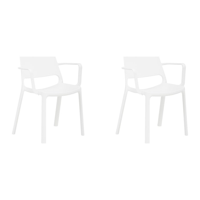 Mayer Stapelstühle myNUKE 2051 61 weiß Kunststoff, 4 St.