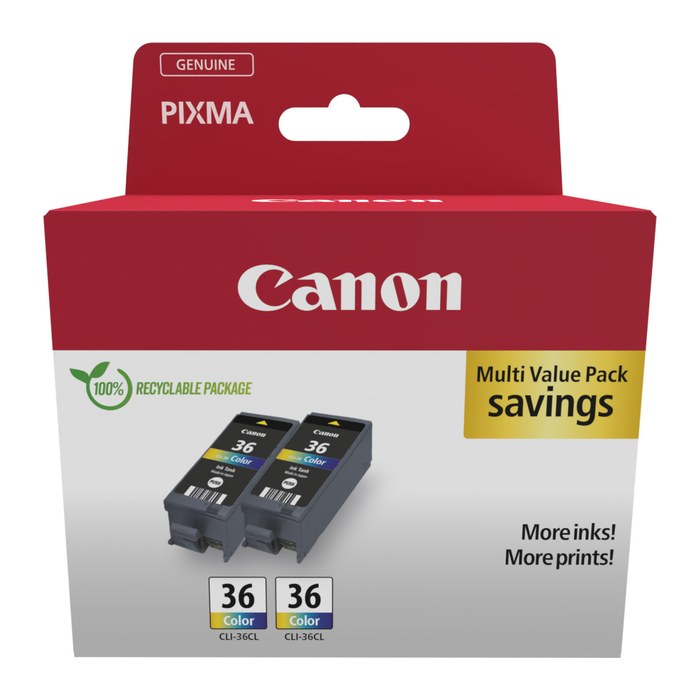 Canon CLI-36 Twin-Pack color Druckerpatronen, 2er-Set