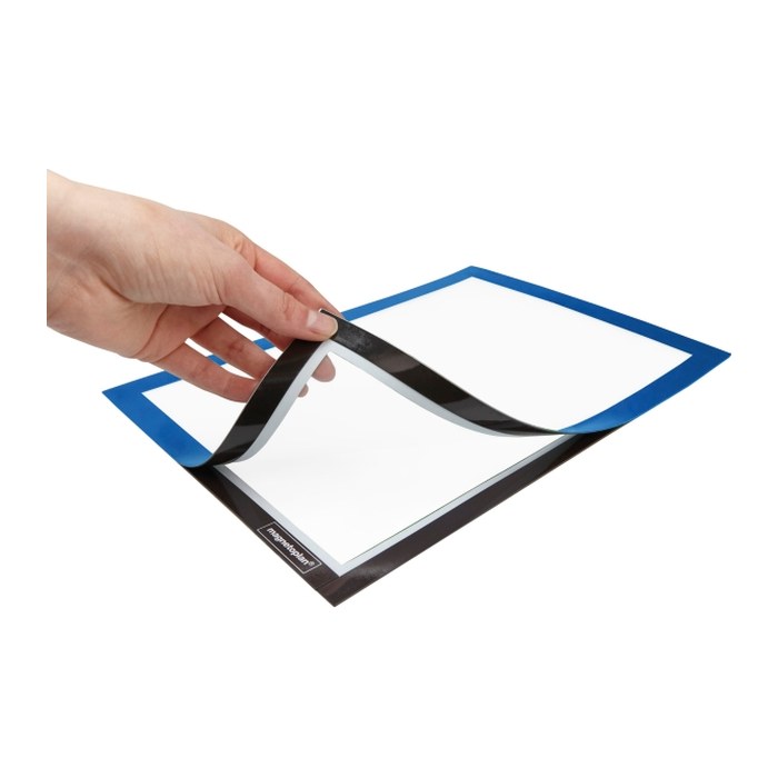 magnetoplan Magnetrahmen selbstklebend Magnetofix blau A4, 2 St.