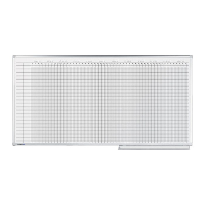 Legamaster PROFESSIONAL Jahresplaner, Monats-, Wochen-, Tageseinteilung 150,0 x 100,0 cm