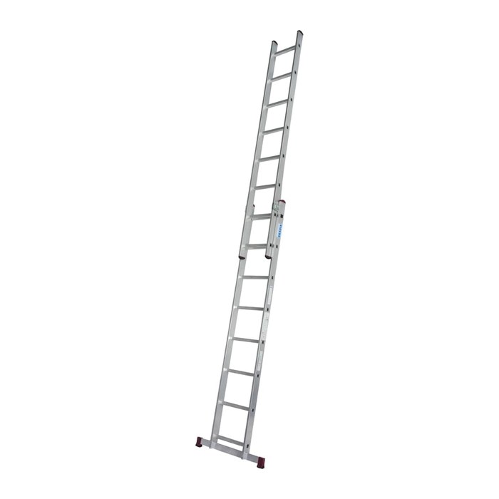 KRAUSE Schiebeleiter CORDA silber 2x 8 Sprossen, H: 225,0 cm